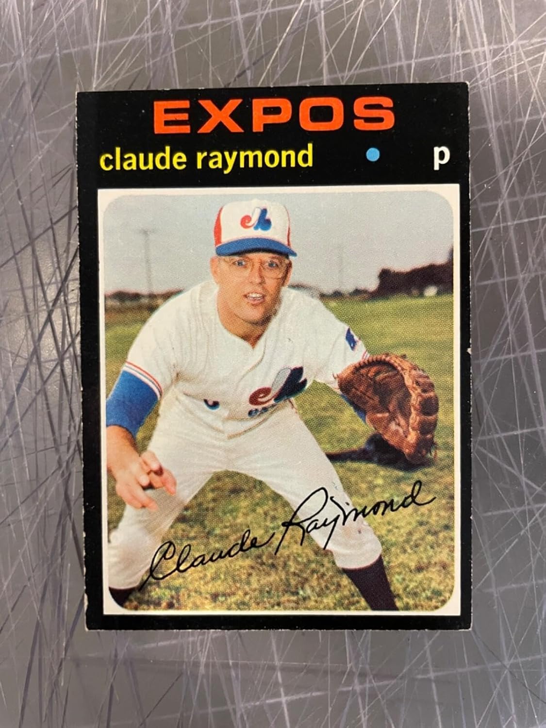 1971 Topps #536 Claude Raymond Montreal Expos Baseball Card Nm - Slabbed Baseball Cards