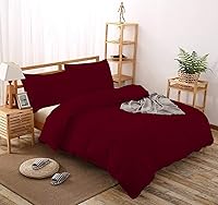 Vista 91 de Lujosa funda de edredón suave de 800 hilos, 100% algodón egipcio, tamaño Queen de gran tamaño (98 x 98 pulgadas), 1 funda de edredón con cierre