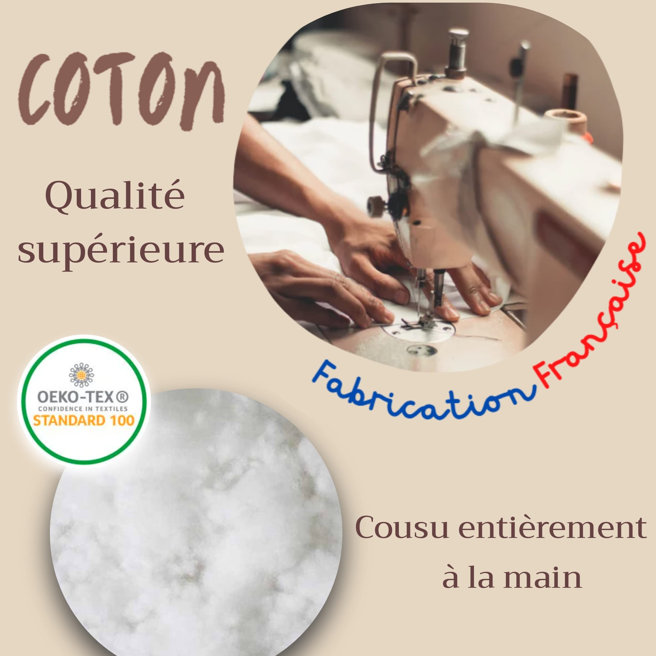 Reductor de cuna personalizado con nombre de elección de color, tamaño - Babynest Cocon nido de sueño personalizable a medida - Babynest Reversible - Gran tamaño evolutivo - Tejido de algodón