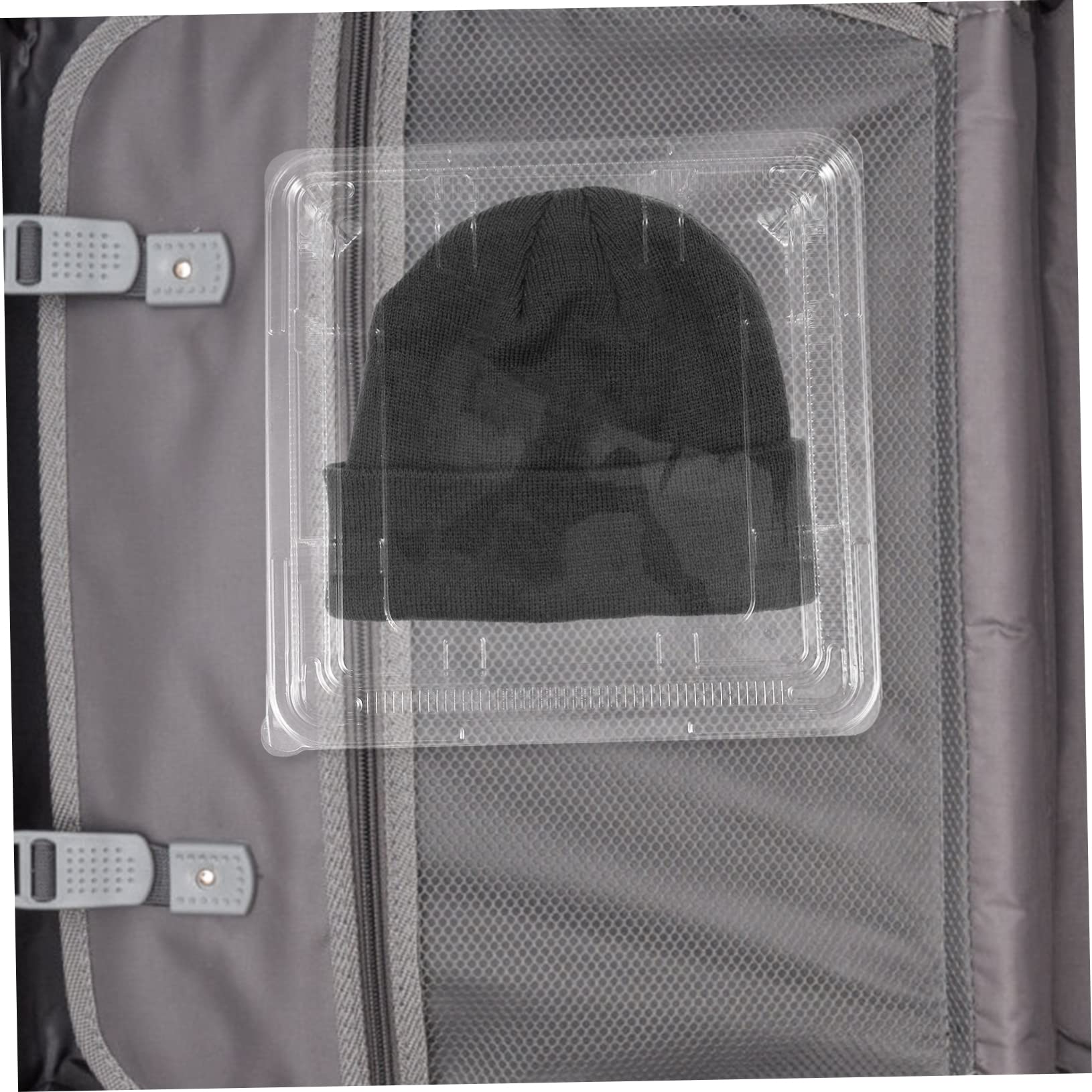 Ciieeo 5pcs Knitted Hat Storage Box Hat Display Case for Women Men Baseball Cap Carrier for Travel