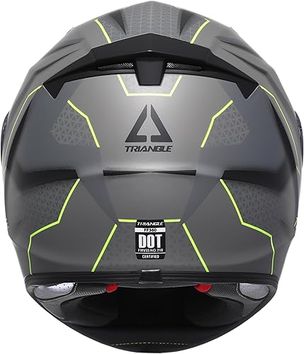 Miniatura 5 de Triangle Casco de doble visera para motocicleta y bicicleta, aprobado por DOT