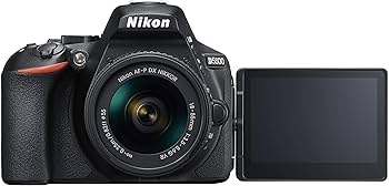 Nikon D5600 + AF-P 18-55 VR DSLR Camera - Black (Renewed): Amazon