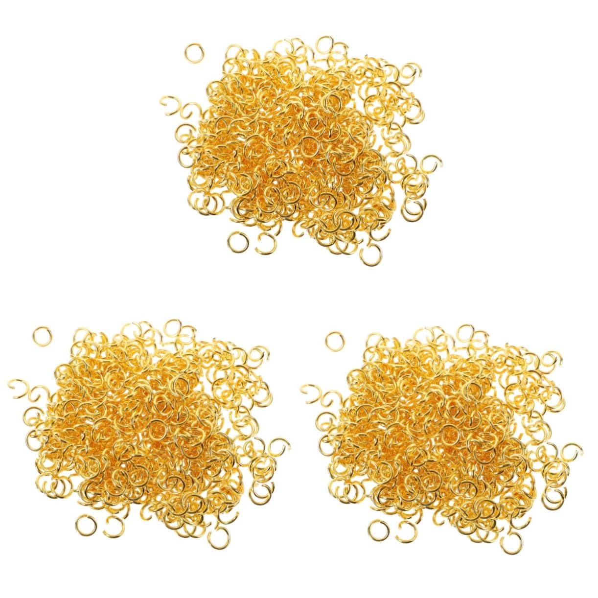 Anneaux ouverts 10 mm connecteurs ronds en métal anti-perte de pendentif