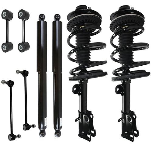 Detroit Axle - Front Strut & Coil Springs & Rear Shocks w/Sway Bar Link