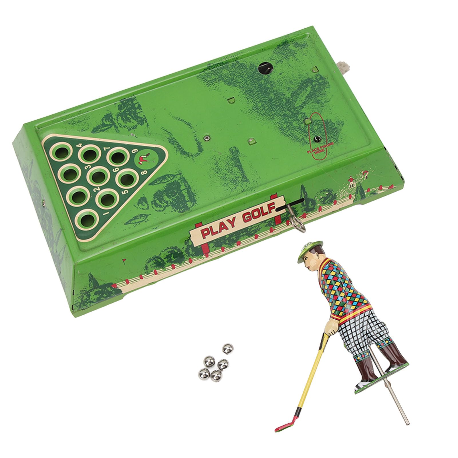 Giocattolo da retrò Vintage con Meccanismo a Orologeria con 5 Palline in Acciaio per Giochi da Interni, Regalo di Compleanno di Natale