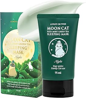 Mooncat - Máscara para dormir de té verde húm...