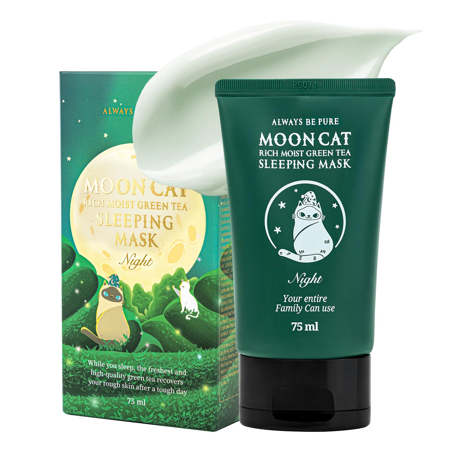 Amazon.com : ALWAYS BE PURE Green Tea Sleeping Mask 75ml – Rich