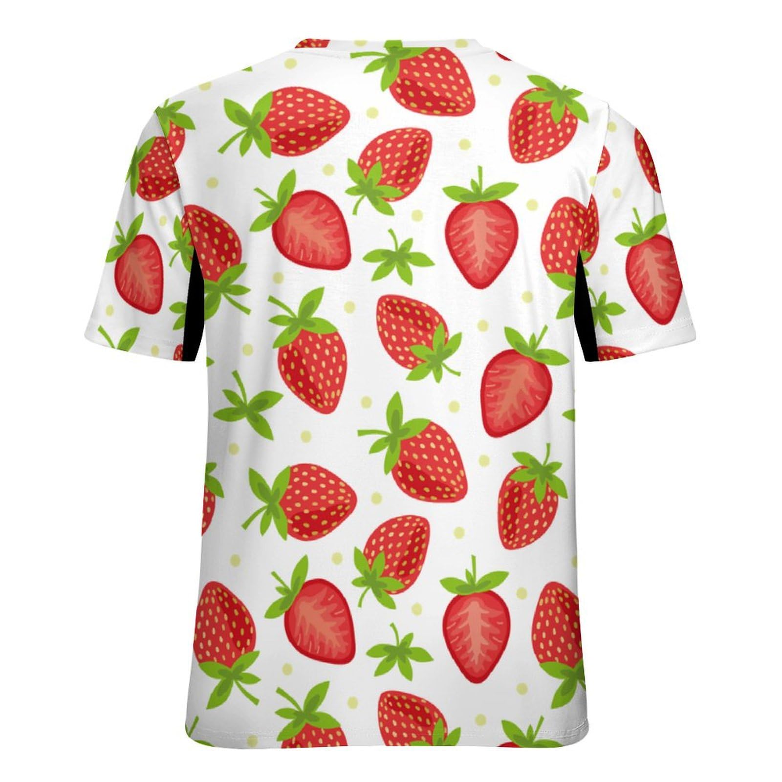 Amazon.co.jp: ユニセックス Tシャツ メンズ いちご柄 苺柄 イチゴ柄