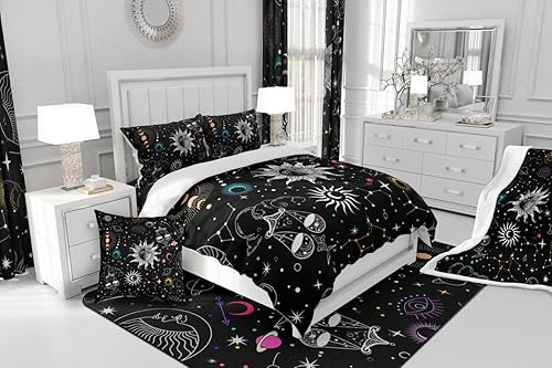 Vista 140 de Erosebridal Juego de ropa de cama Kawaii de sushi colorido, estilo japonés de dibujos animados, funda de edredón con temática alimentaria para Multi