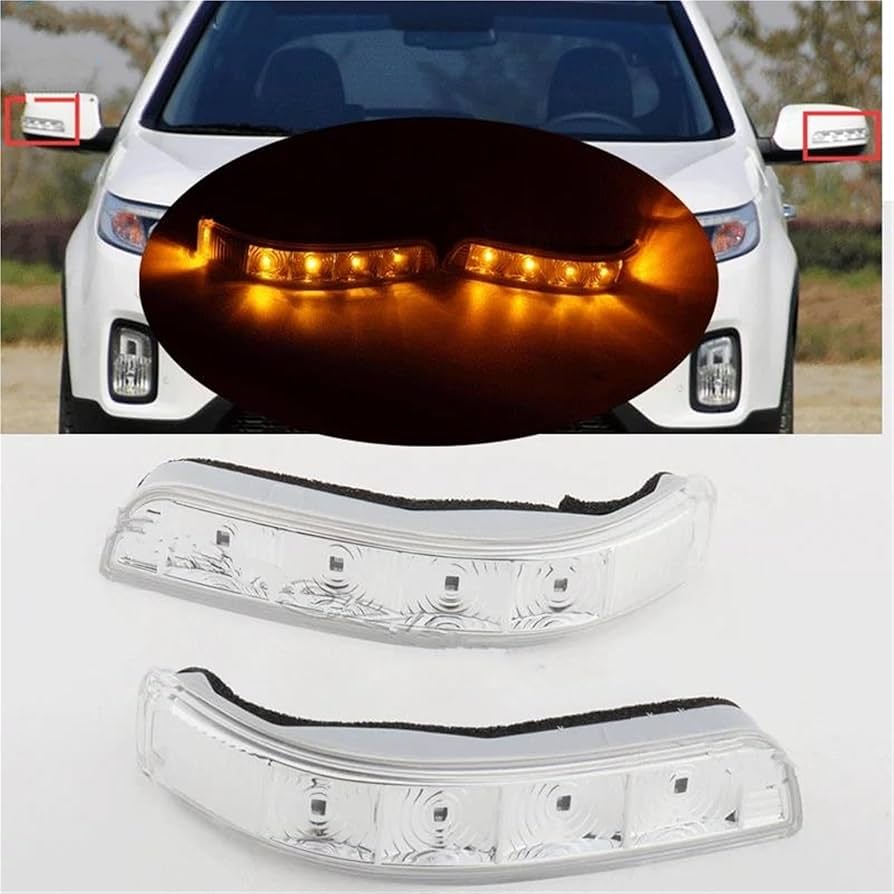 Wing Mirror Indicator Rearview LED Turn Signal Light Wing Side Mirror Lamp Repeater For KIA For Sorento XM 2009-2014 876132P000 876232P000(Left And Right