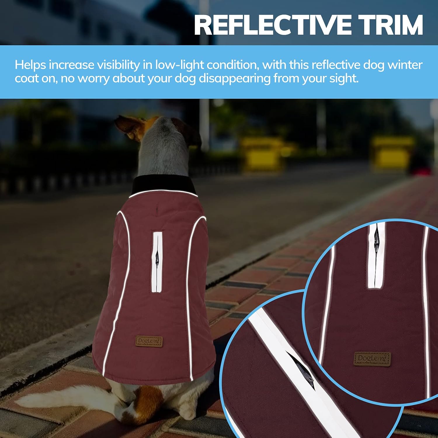 KOESON Windproof Dog Cold Weather Coat, Reflective Pet Winter Thick Warm Outdoor Jacket with Harness Hole, Comfy Cotton Apparel Padded Vest for Small Medium Large Dogs Pink 2XL : Pet Supplies