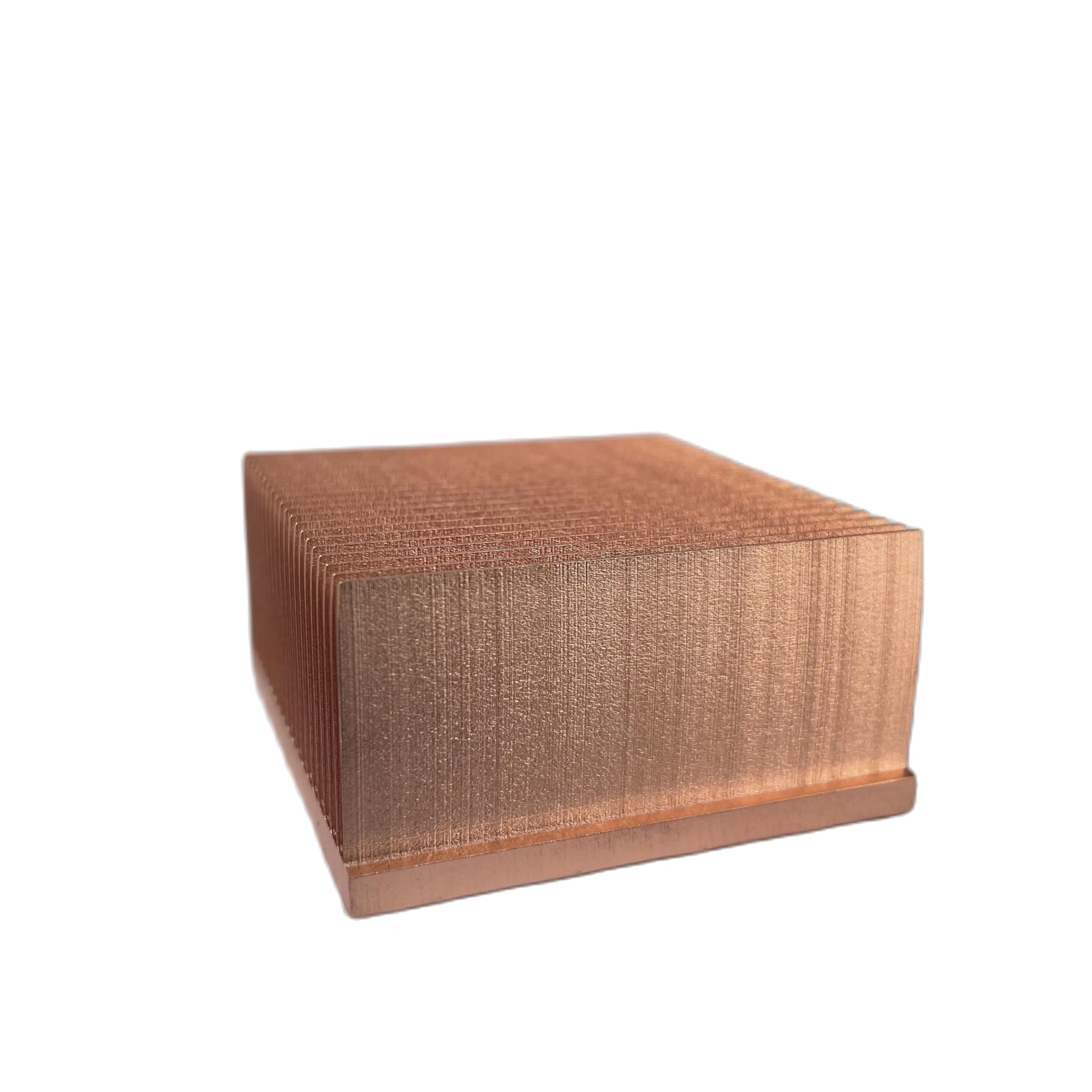Dissipatore di calore fai da te 50x50x25mm in rame for computer industriali - Soluzione efficiente for radiatori