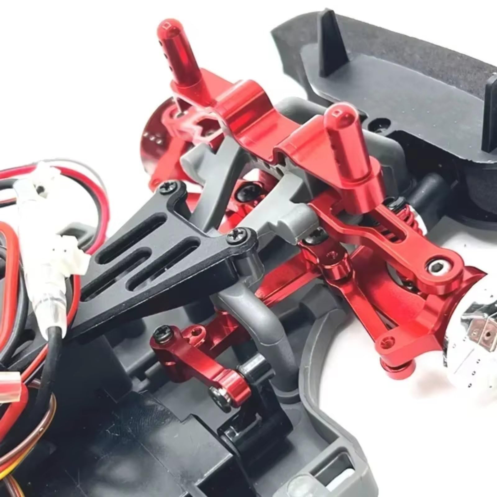 Knuckle sterujące RC do MN 38 1/16 metalowe do zestawu kubków kierownicy wahacza zdalnie sterowanego samochodu śledzone części i akcesoria ulepszone zastosowanie zastępcze (srebrne)