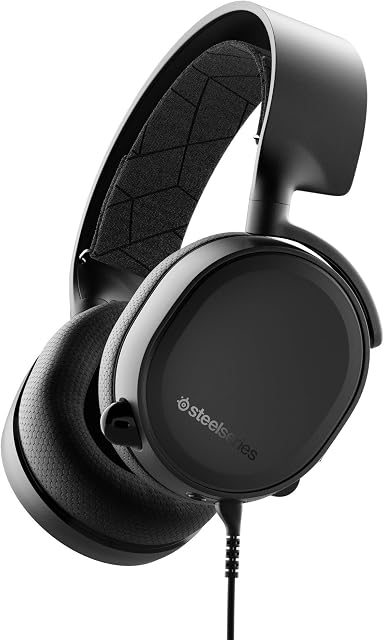 SteelSeries Arctis 3 - All-Platform Gaming Headset for PC - PlayStation 5 and PS4, Xbox One, Nintendo Switch, VR, Android and iOS - Black