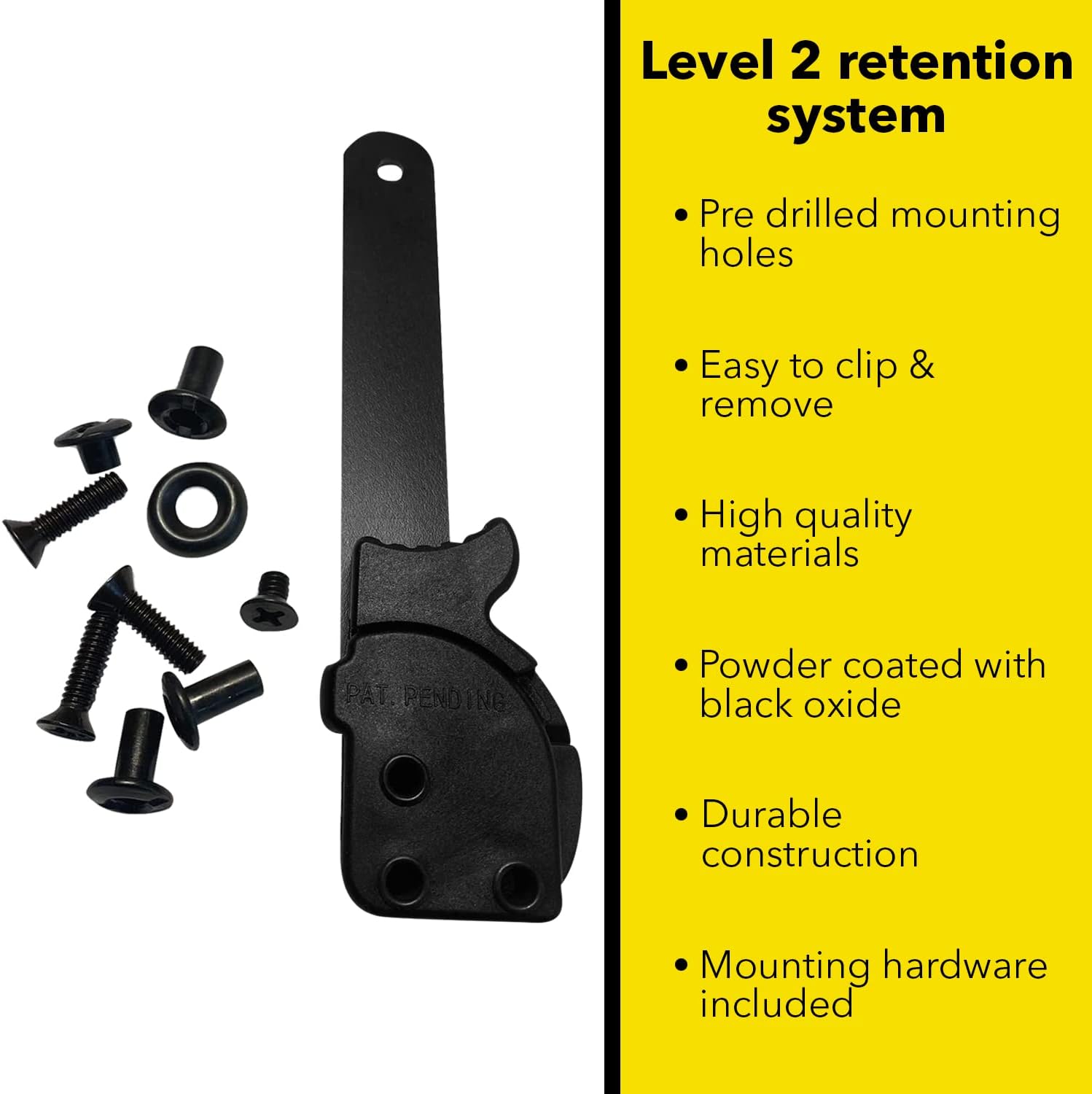 Speed Lock Retention - Level 2 Retention - QLS Holster System Kit for Chest Rig/Vest Carrier
