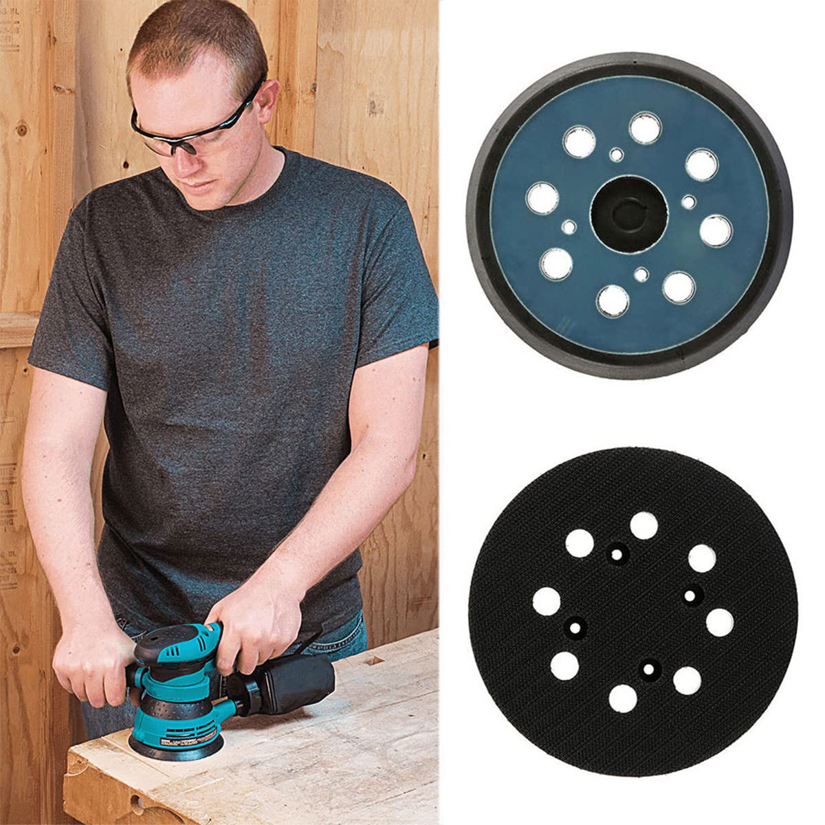 Trade-Shop Piatto Di Supporto 125 Mm Con Retro In Metallo Compatibile - Foto 12