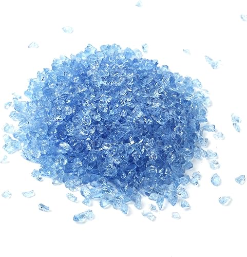 Miniatura 1 de Grava de vidrio reflectante de alto brillo, gemas de fuego, gotas de fuego, piedras de cristal de fuego, piedras para chimenea, pecera, acuario,