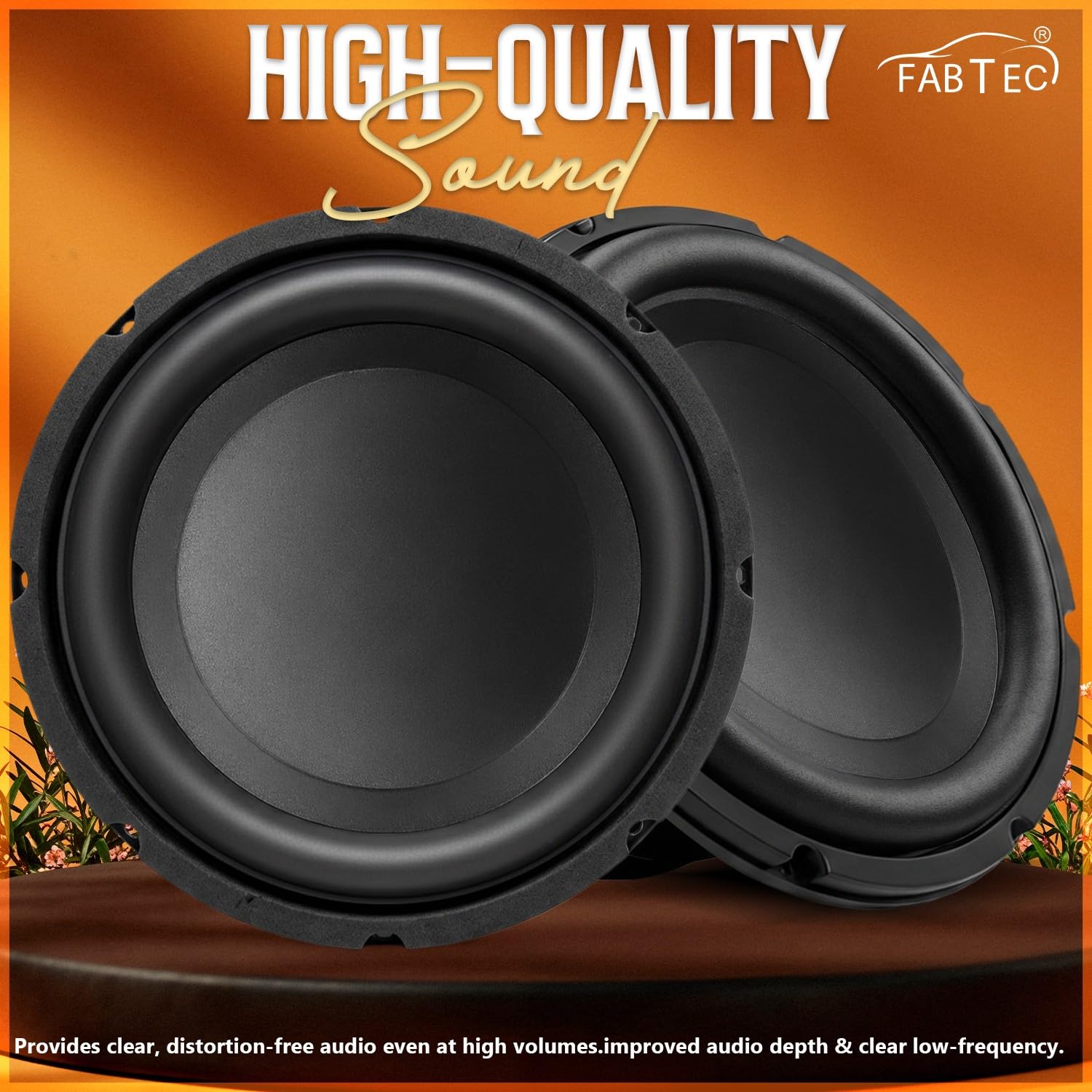 FABTEC 10 Inch Heavy Bass Subwoofer with Double Magnet – 350W RMS, 1400W Peak, 4 Ohm Speaker for Car Audio, Home Theater & DIY Sound Builds (Strong Ferrite Magnet, 90dB) — Amazon image 3