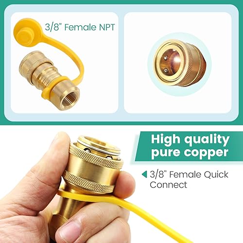 Miniatura 4 de 5369 Kit de conversión de propano a gas natural, para Weber, Blackstone de 28 pulgadas y 36 pulgadas, horno de pizza, hoguera, generador, calentador