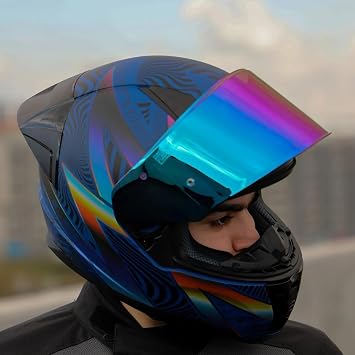 YYK LS2 Rapid 2 Race Optical Mat Blue-Purple Helmet – Polycarbonate Outer Shell, Multiple Size Options, Improved Ventilation, Steam Intrusion Viewfinder, ECE 22.06 Certified