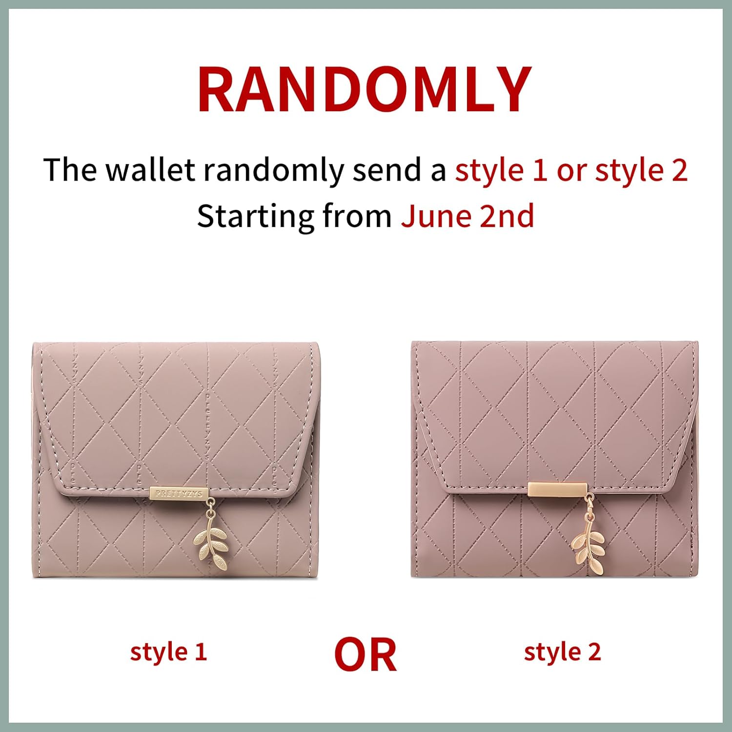 Small Wallet Women Leather RFID Blocking Card Holder Compact Wallets Zipper Coin Pocket with ID Window - Image 2