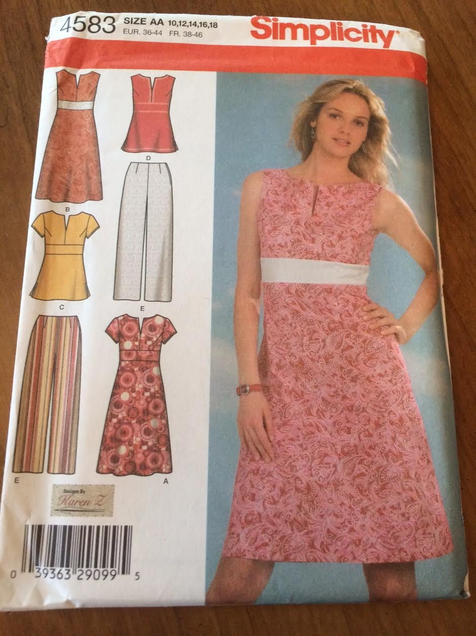 Patron robe femme et pantalon léger Simplicity 4583 pour l'été