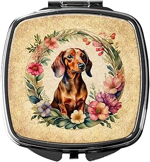 Caroline's Treasures Espejo compacto de perro...