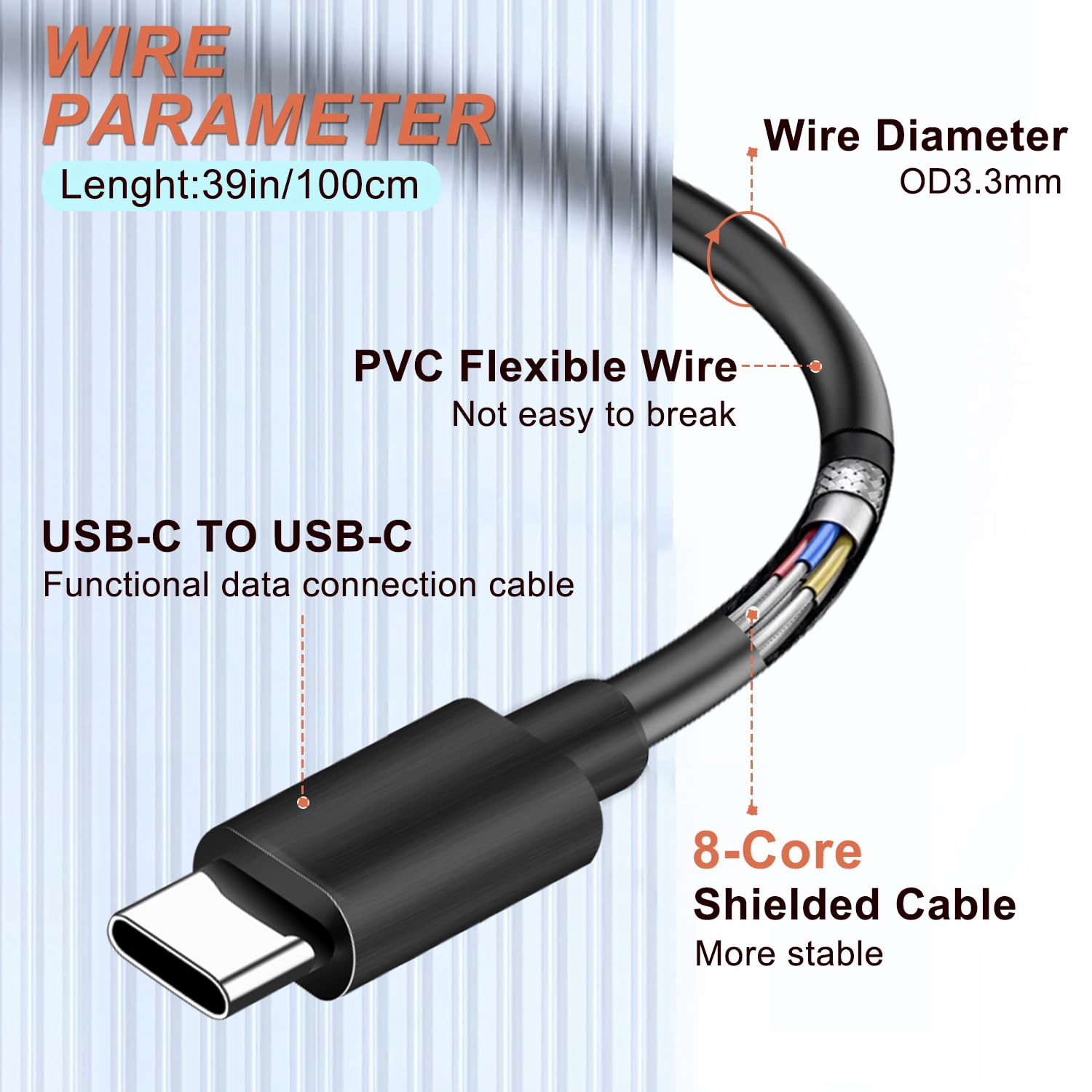 for DJI Motor Cable/Focus pro USB-C Extension (100cm) Camera Control Multi-Function Data Cable Handle stabilizer DJI Focus pro LiDAR/Ronin-rs4 rs3 rs2