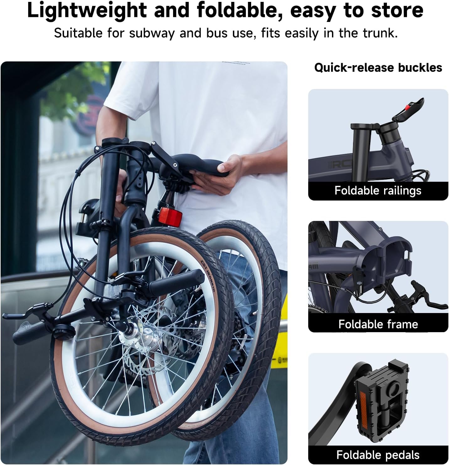 Folding mechanism of RCB GK4 bicycle