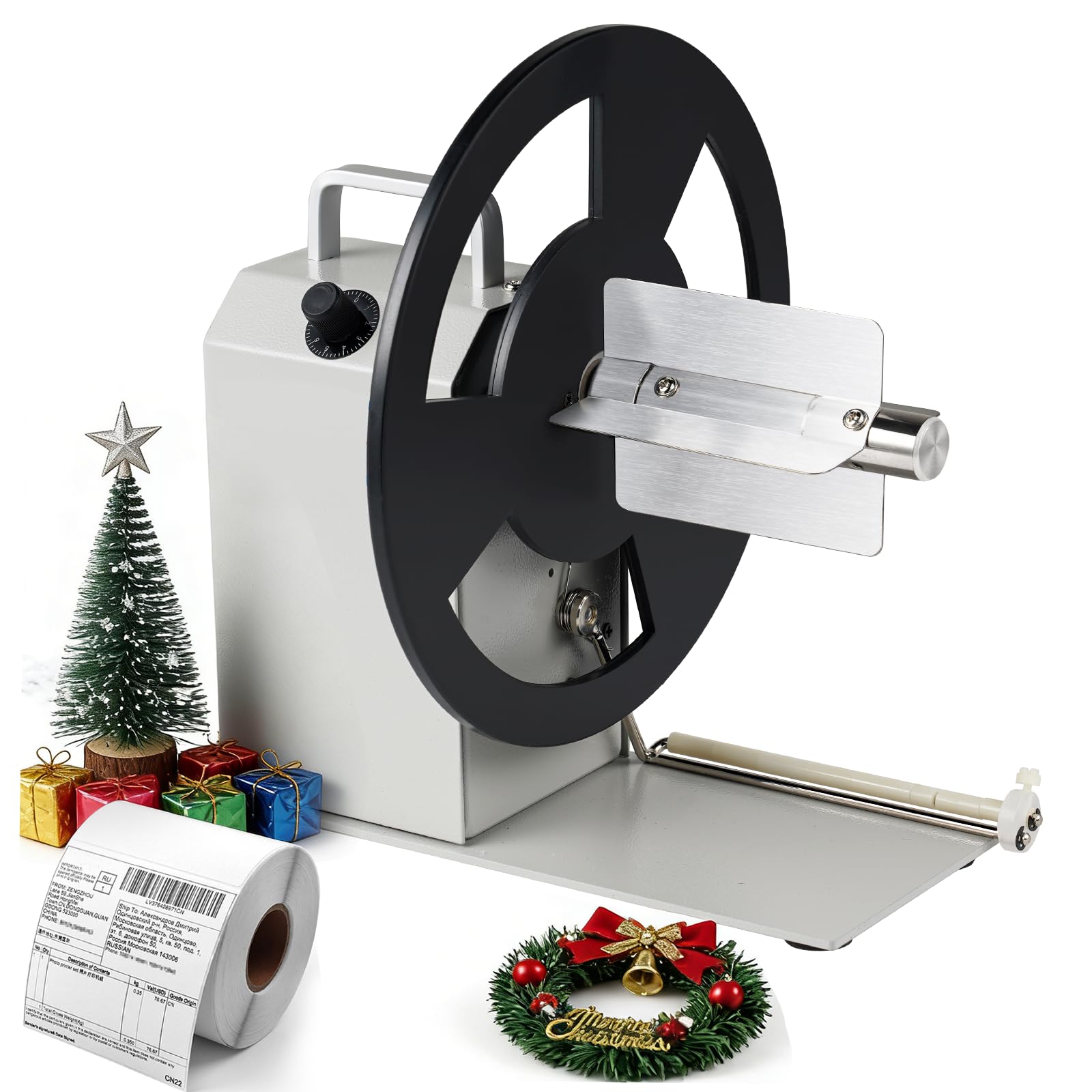 YUCHENGTECH Automatic Label Rewinder Width 120mm Diameter 230mm Two-way Electric Label Rewinders 1 inch/1.5 inch/3 inch Inner Core Tags Label Rewinder Machine 1-10 inch/s Speed-Adjustable