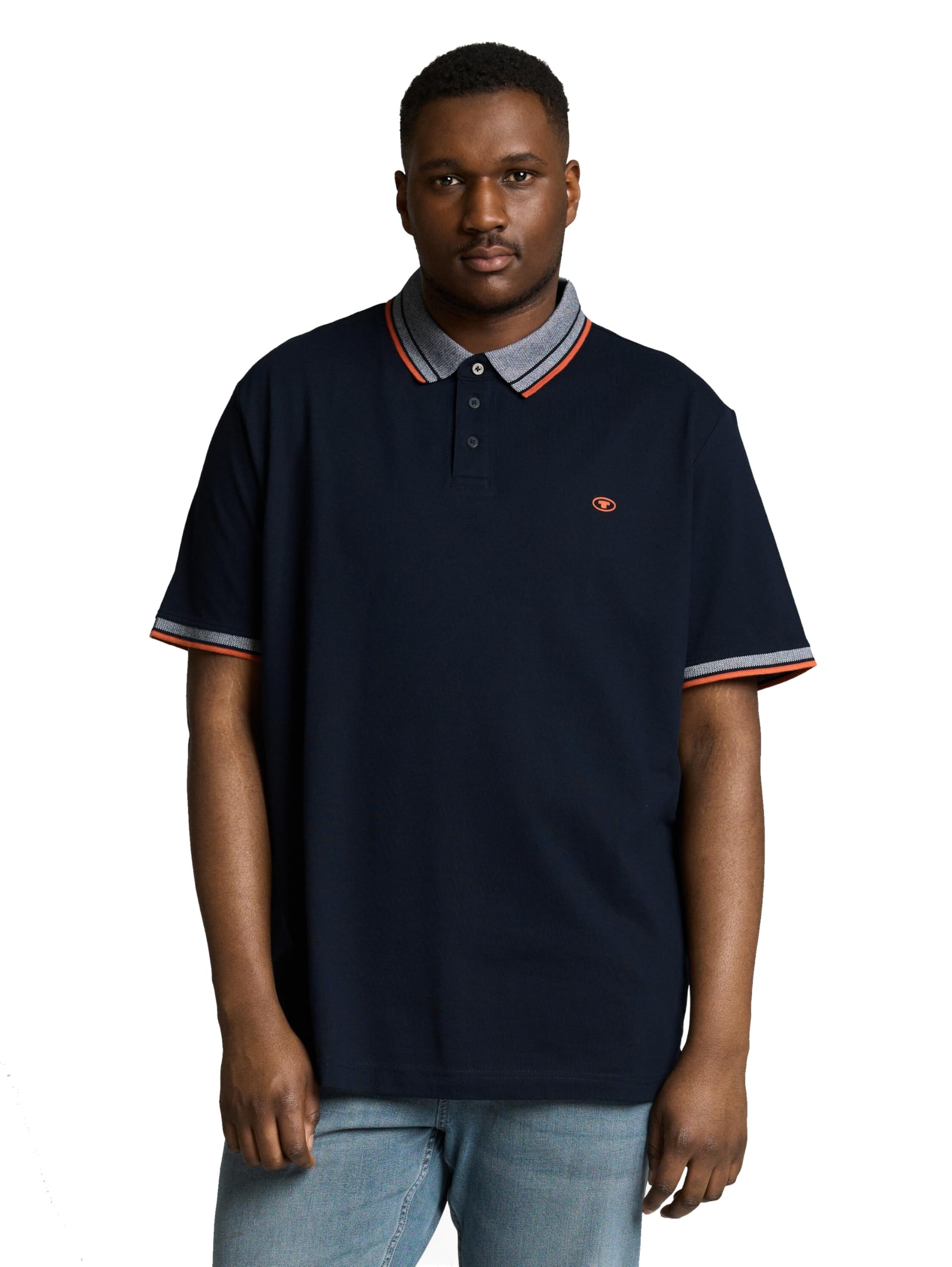TOM TAILOR Herren Plussize Piqué Poloshirt