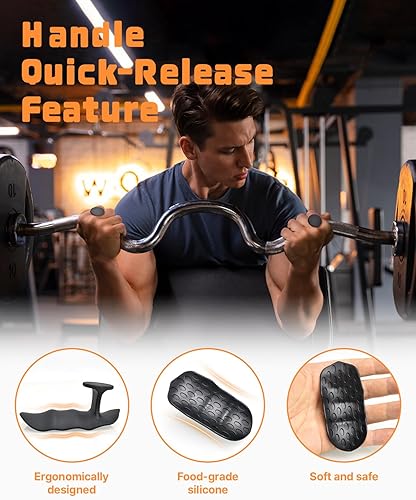 Miniatura 3 de Empuñaduras de levantamiento de pesas para entrenamiento con pesas  Empuñaduras antideslizantes de gimnasio para entrenamiento, agarre de