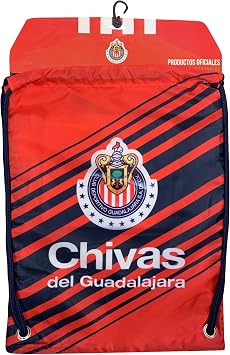 Icon Sports Fan Shop Officially Licensed Drawstring Bag Federacion Mexicana de Futbol Asociacion Club Deportivo Guadalajara - Chivas, Team Color, OSFM