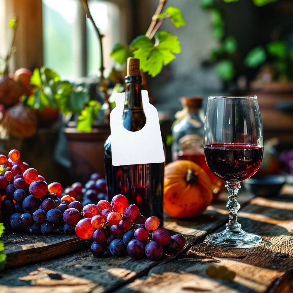 Étiquettes Suspendues Pour Bouteilles - 100 Pièces - Parfait Pour Organiser Votre Cave à Vin Ou Votre Collection De Boissons - 6