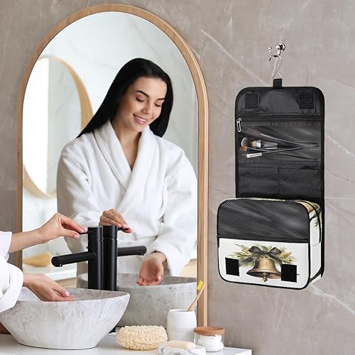 Miniatura 7 de Christmas Fun Design Toiletry Bag for Women, Travel Makeup Organizer with Hanging Hook, Traveling Cosmetic Bags for Toiletries Accessories