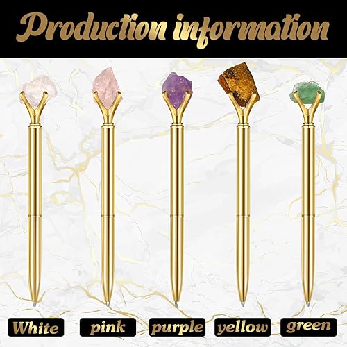 Miniatura 3 de Glenmal 10 bolígrafos de cristal, inspiradores, bolígrafos de diamantes de fantasía, bolígrafos de tinta negra, bolígrafos de metal con diamantes