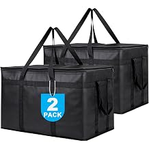 JNYONG 2-Pack Insulated Food Delivery Bag,L-Pizza Delivery Bags