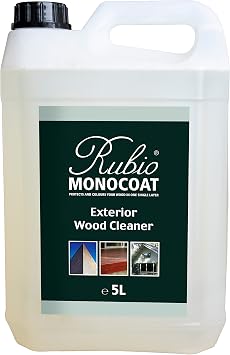 Rubio Monocoat Exterior Wood Cleaner, 1,000 ft2, Prep Cleaner, 5 L