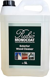 Rubio Monocoat Exterior Wood Cleaner, 1,000 ft² | Superior Outdoor Cleaning | Removes Discoloration & Dirt from Wooden Surfaces | Restores Natural Beauty Prior to Finishing Treatment | 5 Liters
