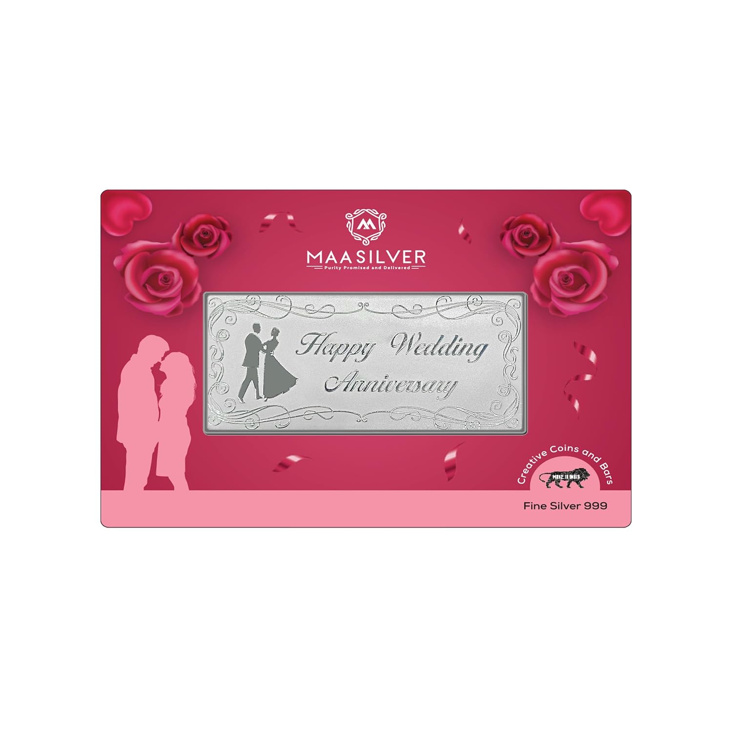 MAA SILVER Pure Silver Happy Wedding Anniversary BIS Hallmarked Bar Perfect for Gifting (999 Purity) - Review, Price and Buying Guide