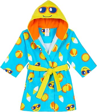 Kids Fun 3D Character Hooded Terry Cover-Ups Robe