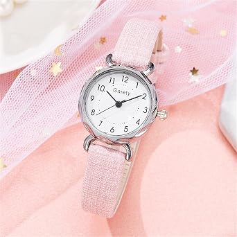 Women's Wristwatch, Popular, Ranking, Waterproof, Stopwatch, Simple, Leather Belt, Analog, Small, Simple Dial, Easy to See Fashion, Thin and Lightweight, Women's, High School Students, Gift Watch for