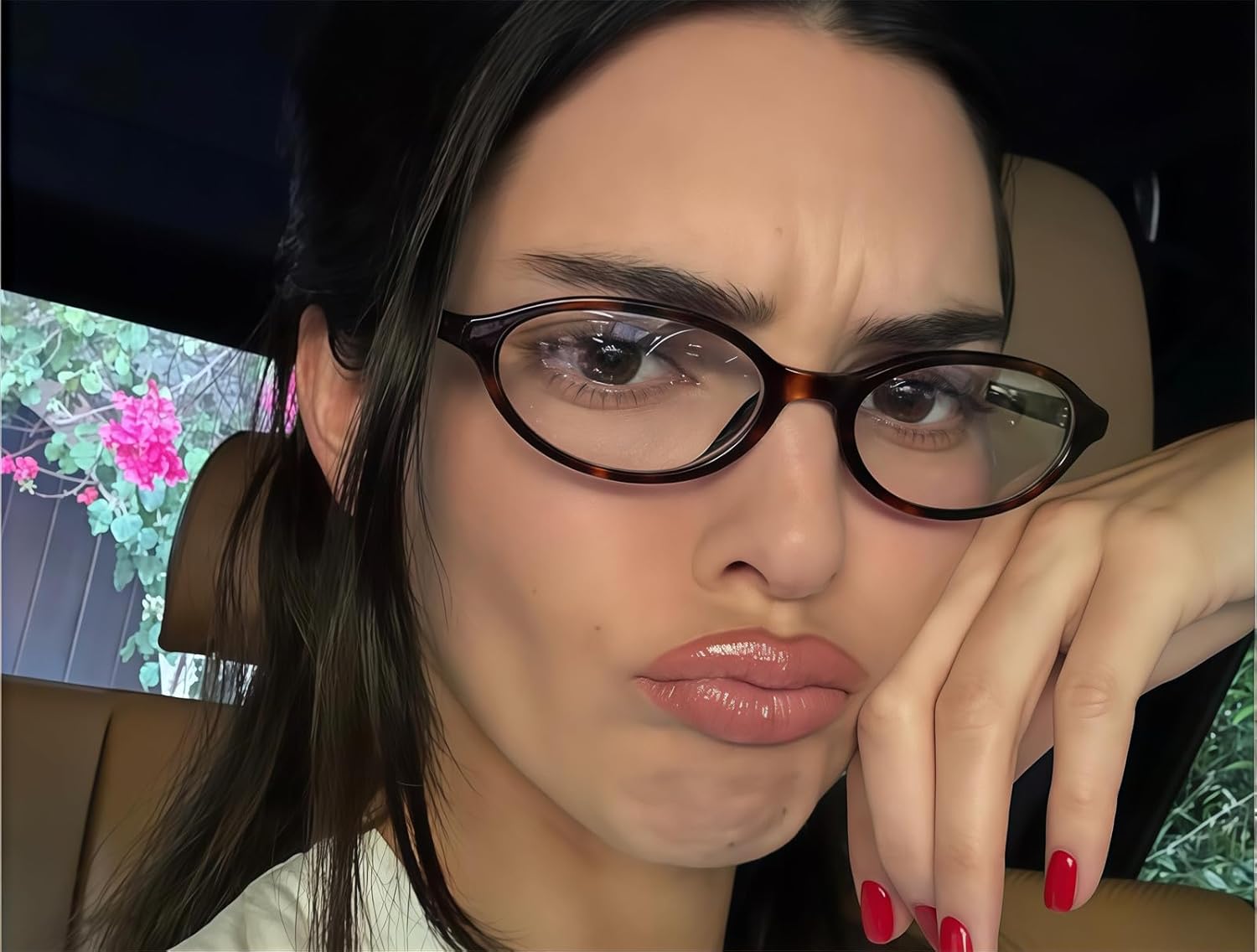 Retro Oval Sunglasses for Women Chic Cat Eye 90s Sunnies Lightweight Narrow Shades Trendy UV protection Sun Glasses - Image 2