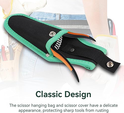 Miniatura 7 de Funda de podadora de jardín, tijeras de podar, funda de tijera, tijeras de podar, bolsa de herramientas con hebilla