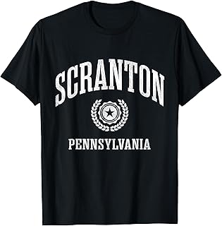 Scranton PA Vintage College Sports Design T-Shirt