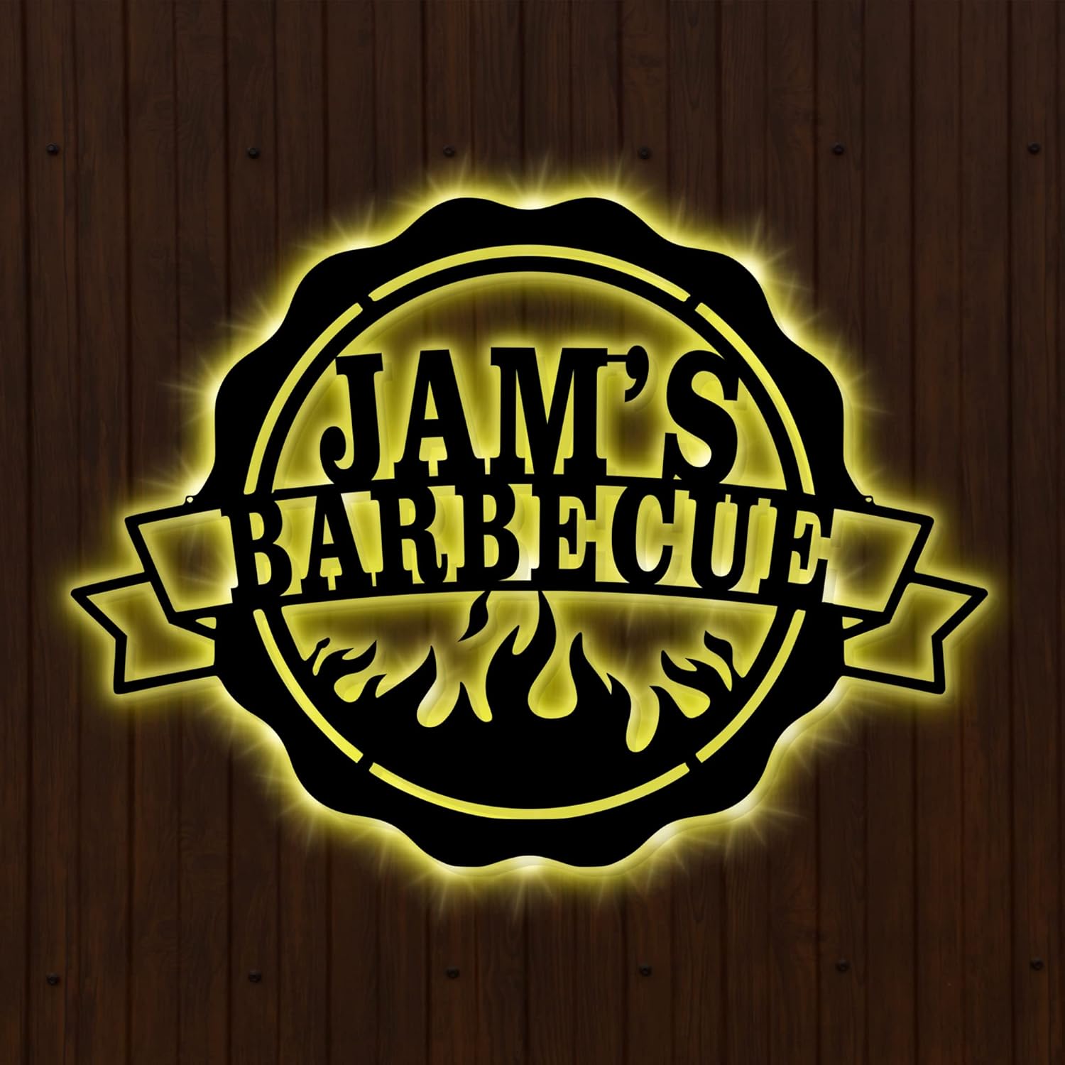 Bbq Sign - Custom Grill's Chill Metal Wall Art - Backyard & Garden Signs - Outdoor & Home Decor