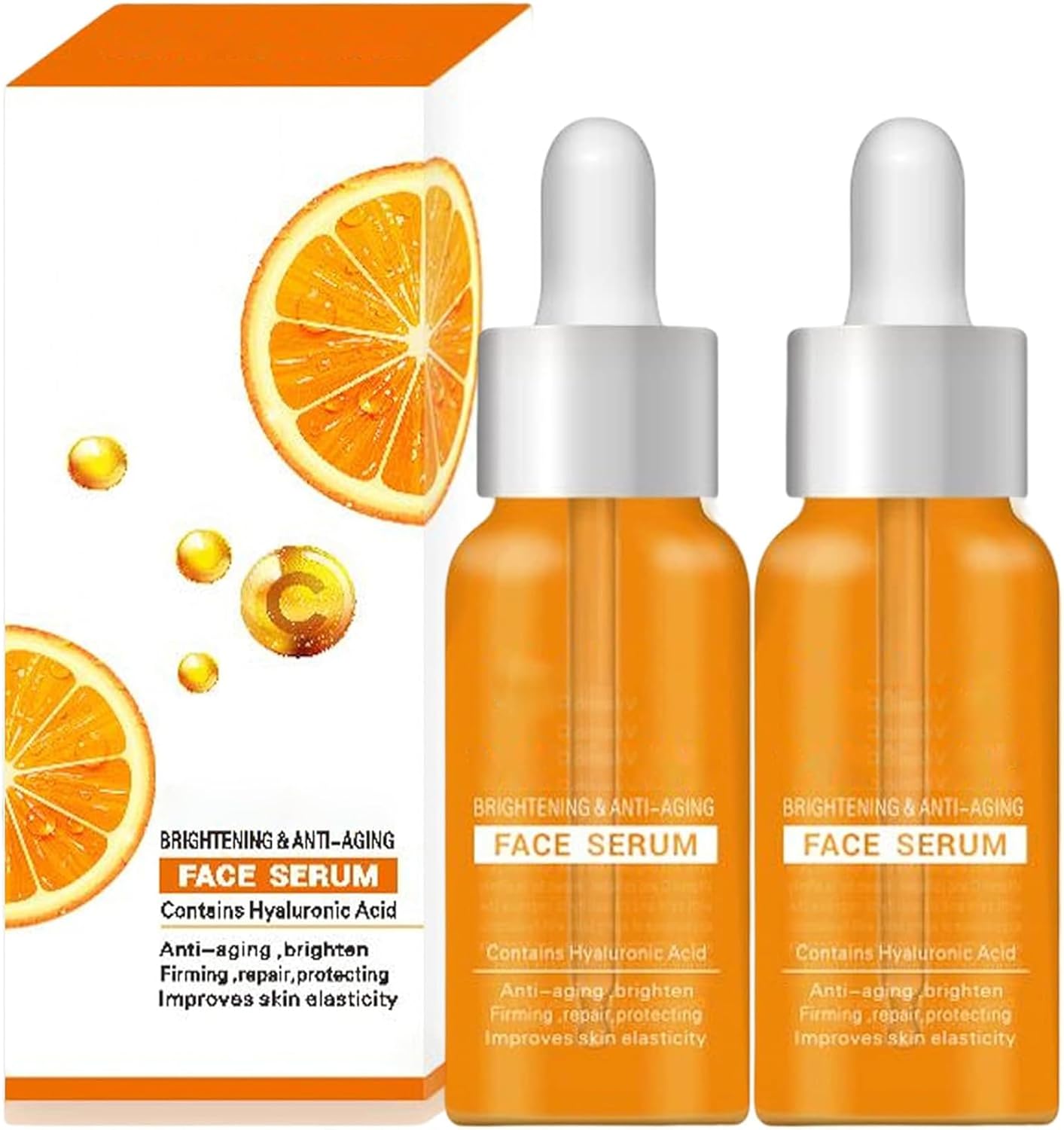 Vitamin C Face Serum, Brightening & Anti-aging Facial Serum, Vitamin C Serum with Hyaluronic Acid, Organic Vitamin C Serum for Face Dark Spots, Even Skin Tone, Lines & Wrinkles (2)
