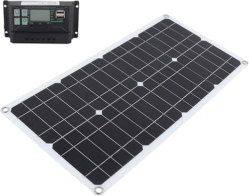 Miniatura 6 de Kit de panel solar, módulo fotovoltaico monocristalino totalmente impermeable de 250 W, kit de inicio de panel solar con controlador de carga PWM de