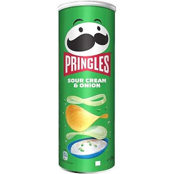 Pringles Sour Cream & Onion Chips Single Pack 175g