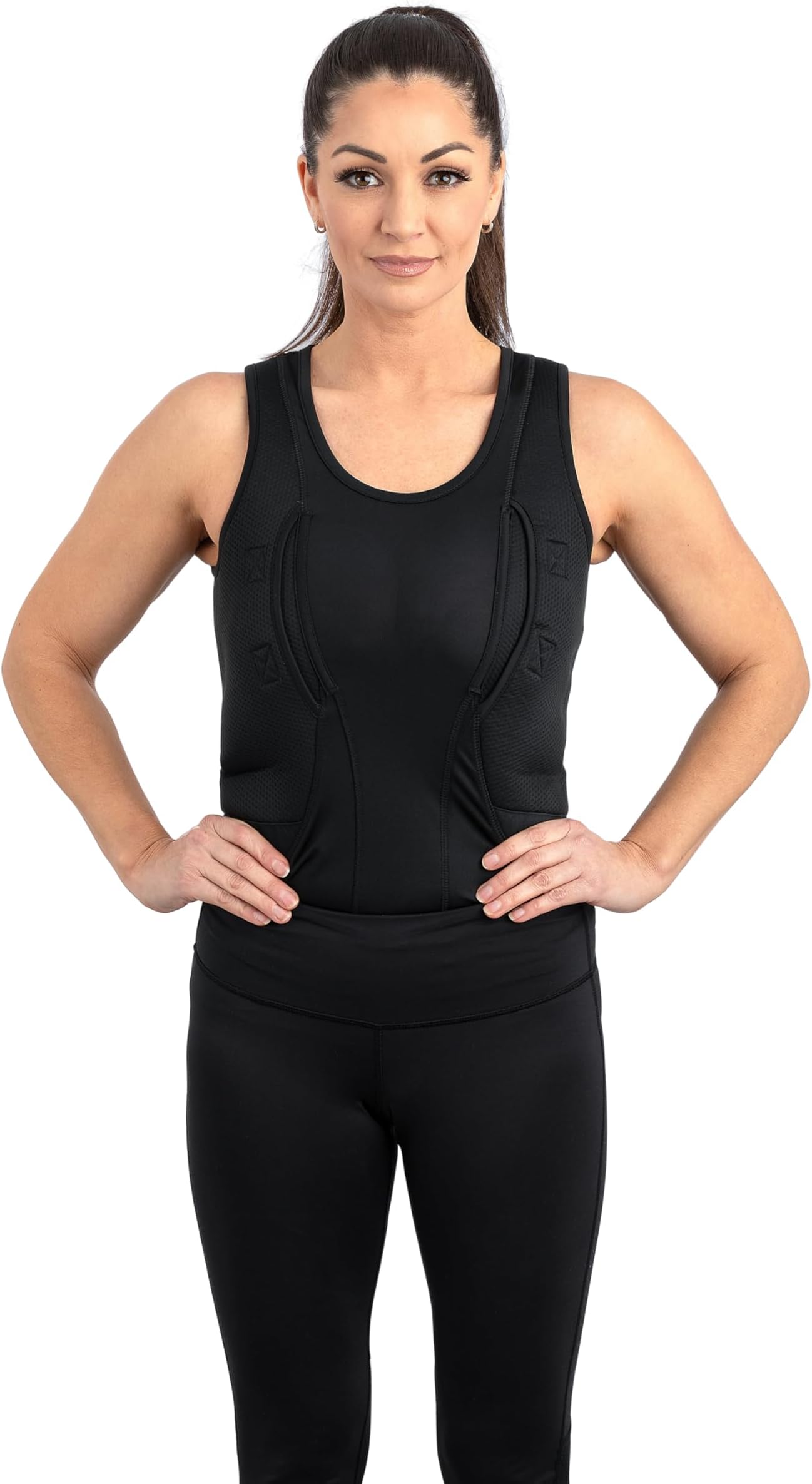 Concealed Carry Holster Tank Top for Women | Secure Hook & Loop Pocket with Large Storage | Womens Tank Top